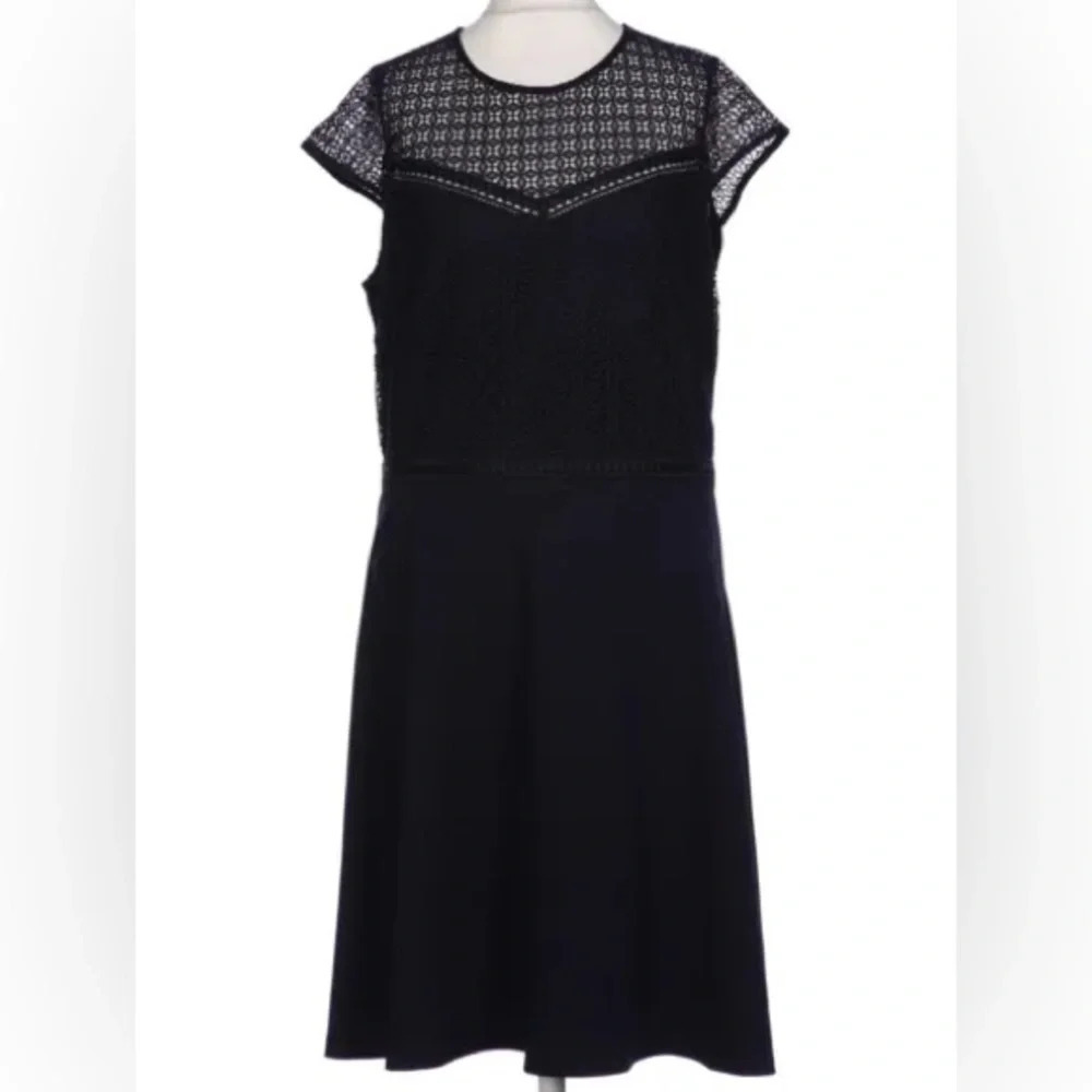 H&M navy midi circle dress